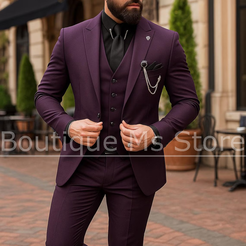 Formal Men Party Wear Jacket - Мужской костюм-тройка: однобортный пиджак, жилет и
