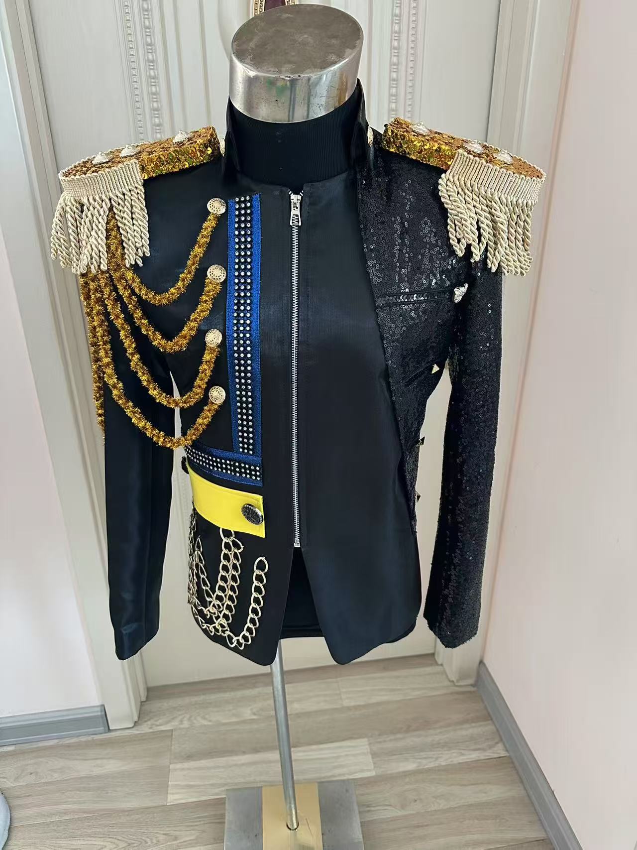 Formal Men Party Wear Jacket - Новая мужская королевская куртка с кисточками