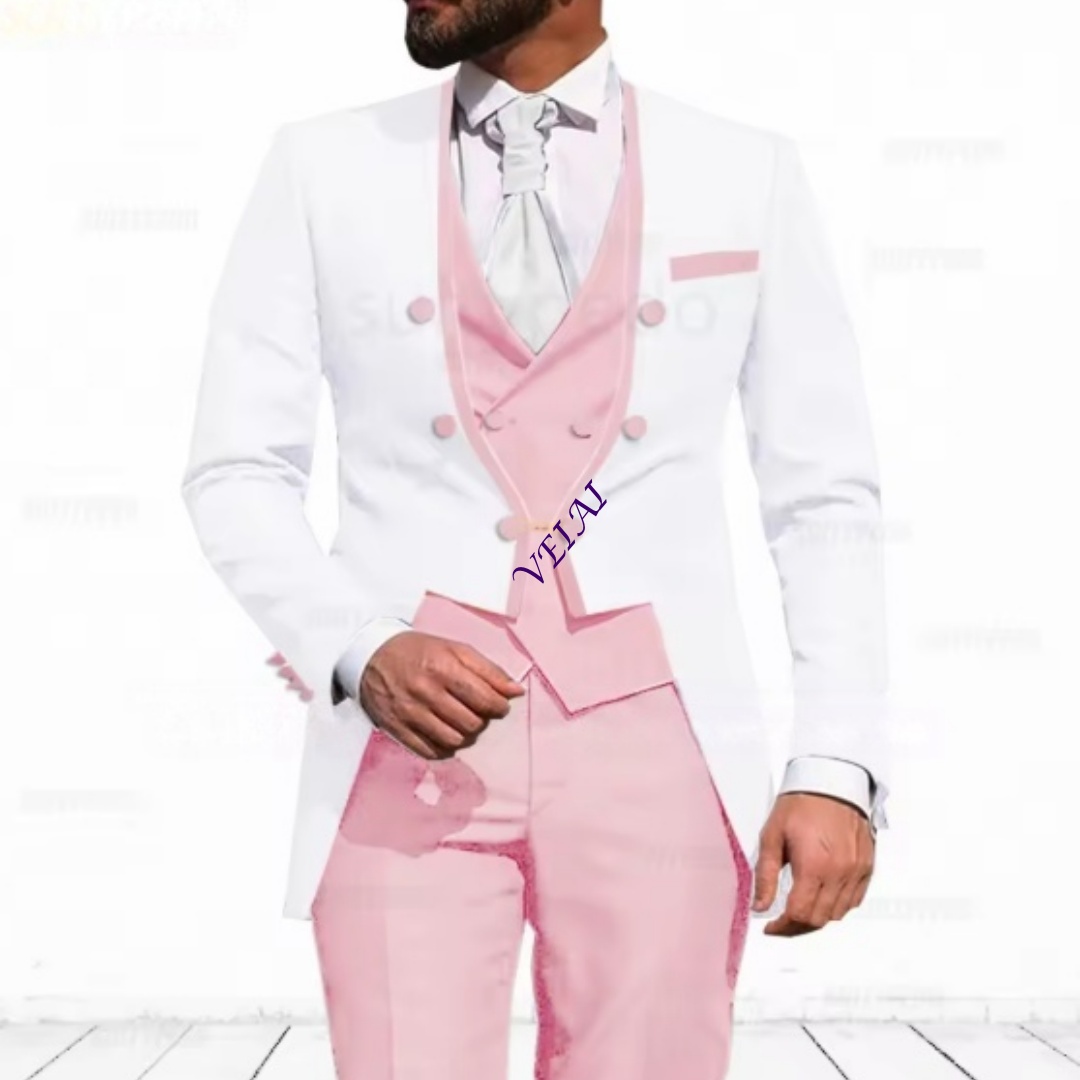 Men'S Formal Evening Wear - Индивидуальный небесно-голубой мужской костюм из трех