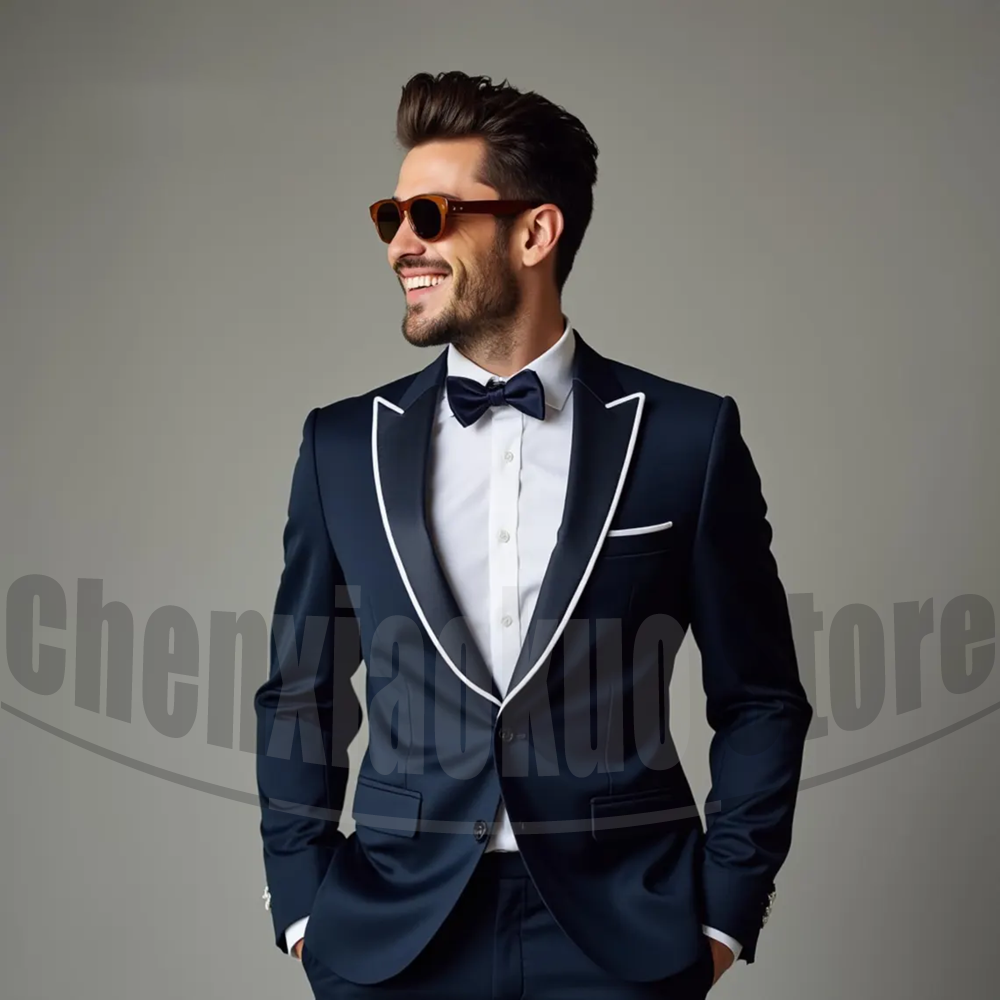 Men'S Formal Evening Wear - Мужские костюмы, модный однобортный костюм с