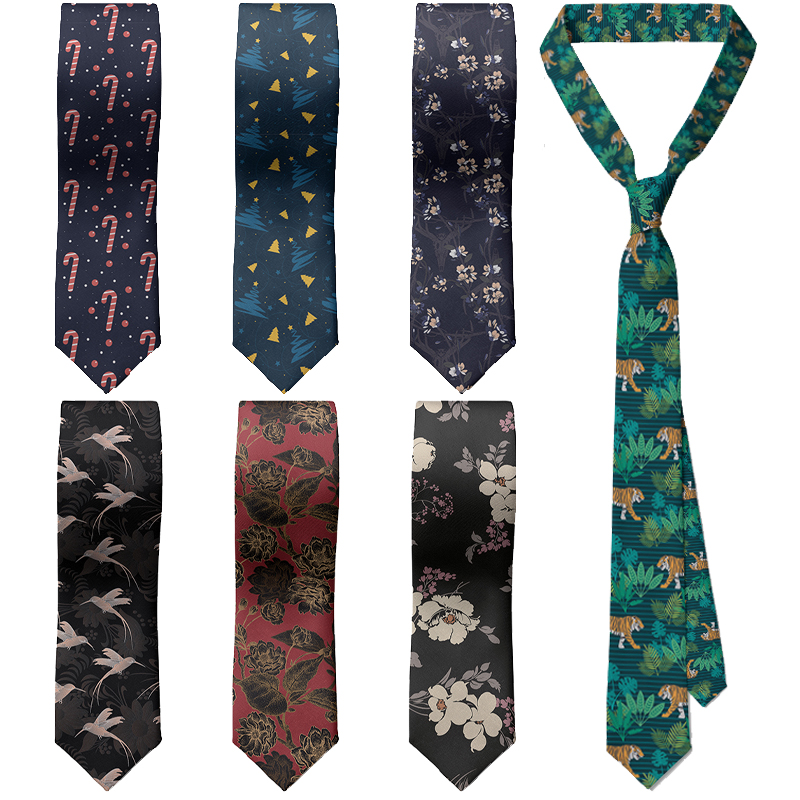 Men'S Holiday Formal Wear - Мужской облегающий галстук с 3D принтом