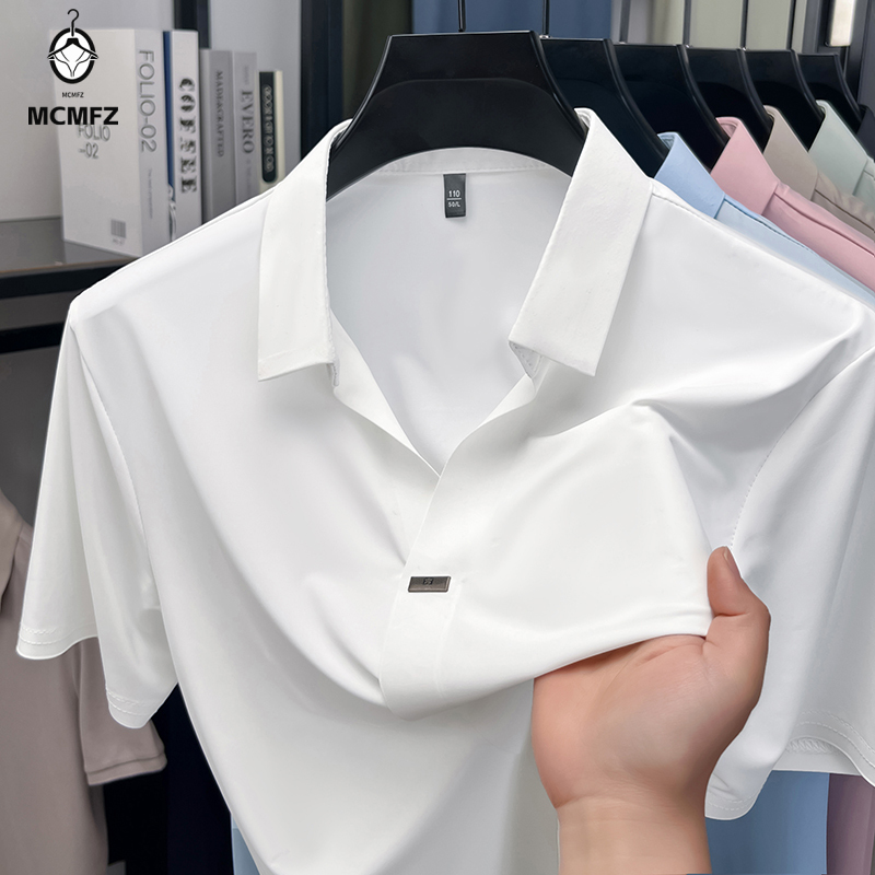 Men Formal Wear Shirts - Мужская рубашка с плоским воротником и