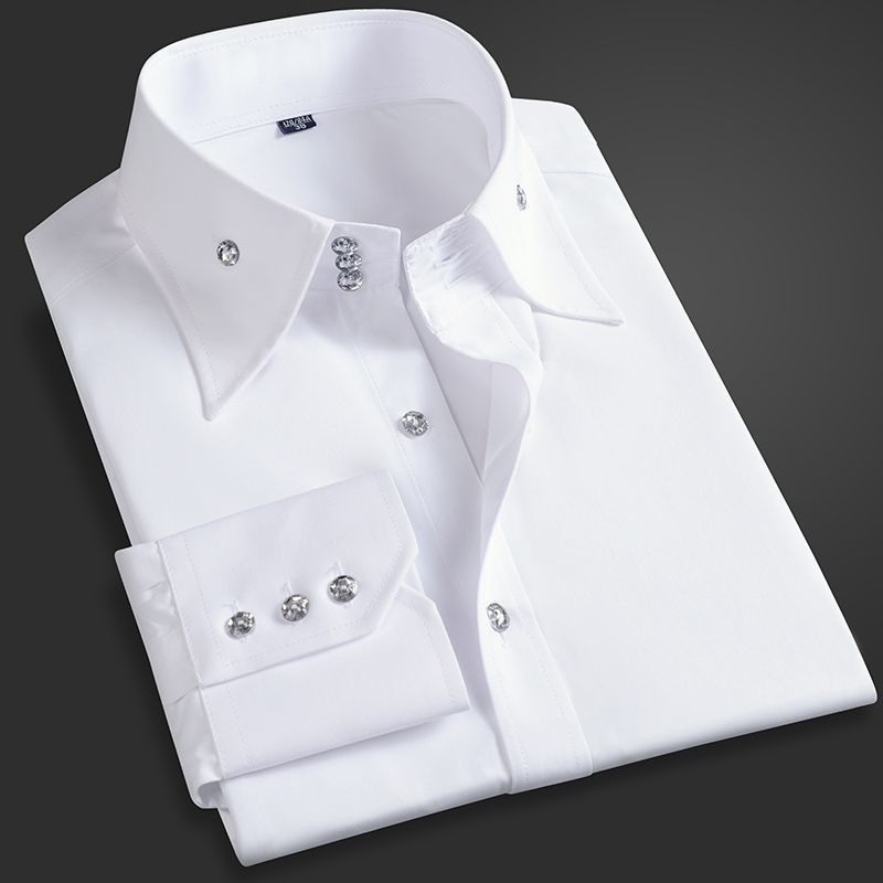 Men Formal Wear Shirts - Весенне-осенняя мужская рубашка для руководителя в
