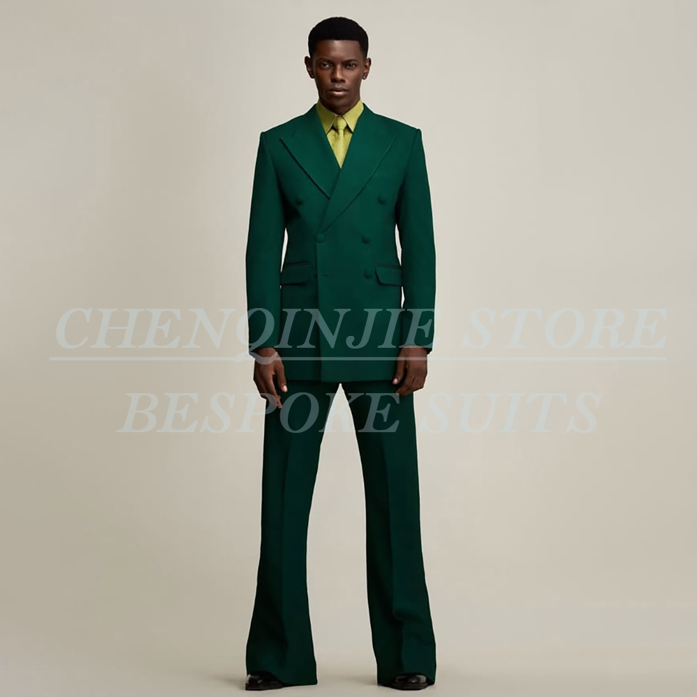 Men Formal Wear Jacket - Роскошный зеленый мужской костюм для свадьбы,