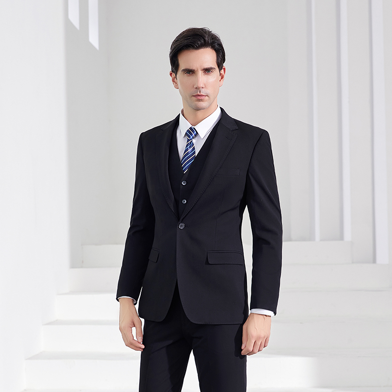 Men'S Formal Wear Attire - Элегантный черный деловой костюм и брюки