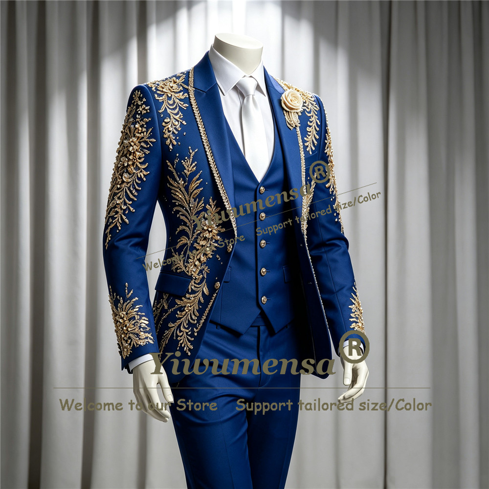 Роскошный мужской костюм с кри – обзор и цена Men Formal Wear Wedding