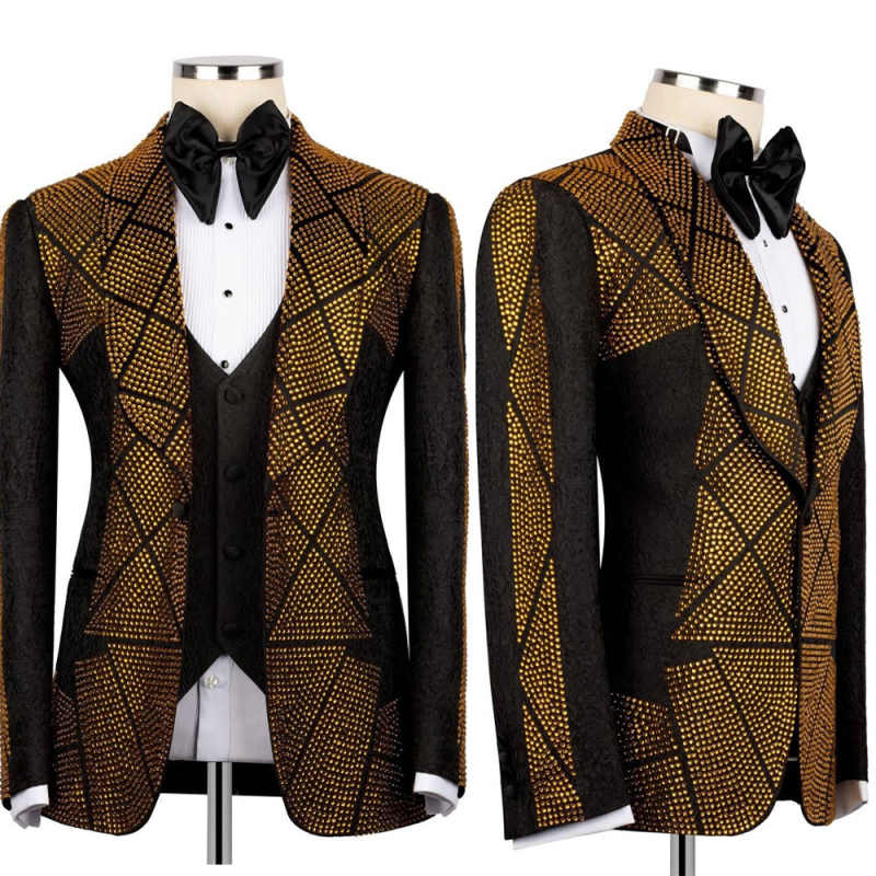 Мужской костюм с золотыми буси – обзор и цена Men'S Formal Wear Attire