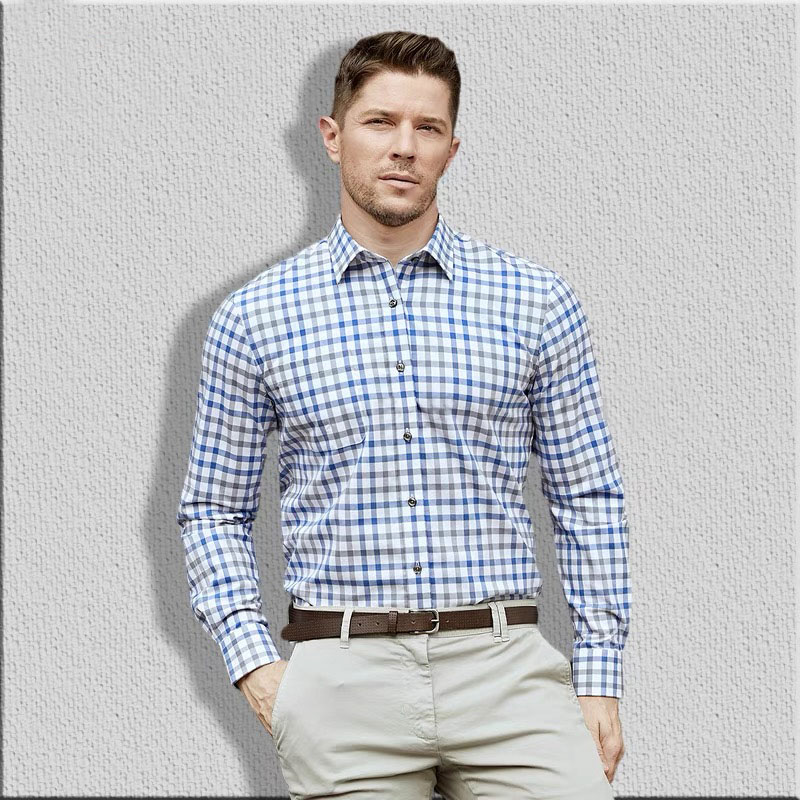 Мужская приталенная рубашка из – обзор и цена Men Formal Wear Shirts