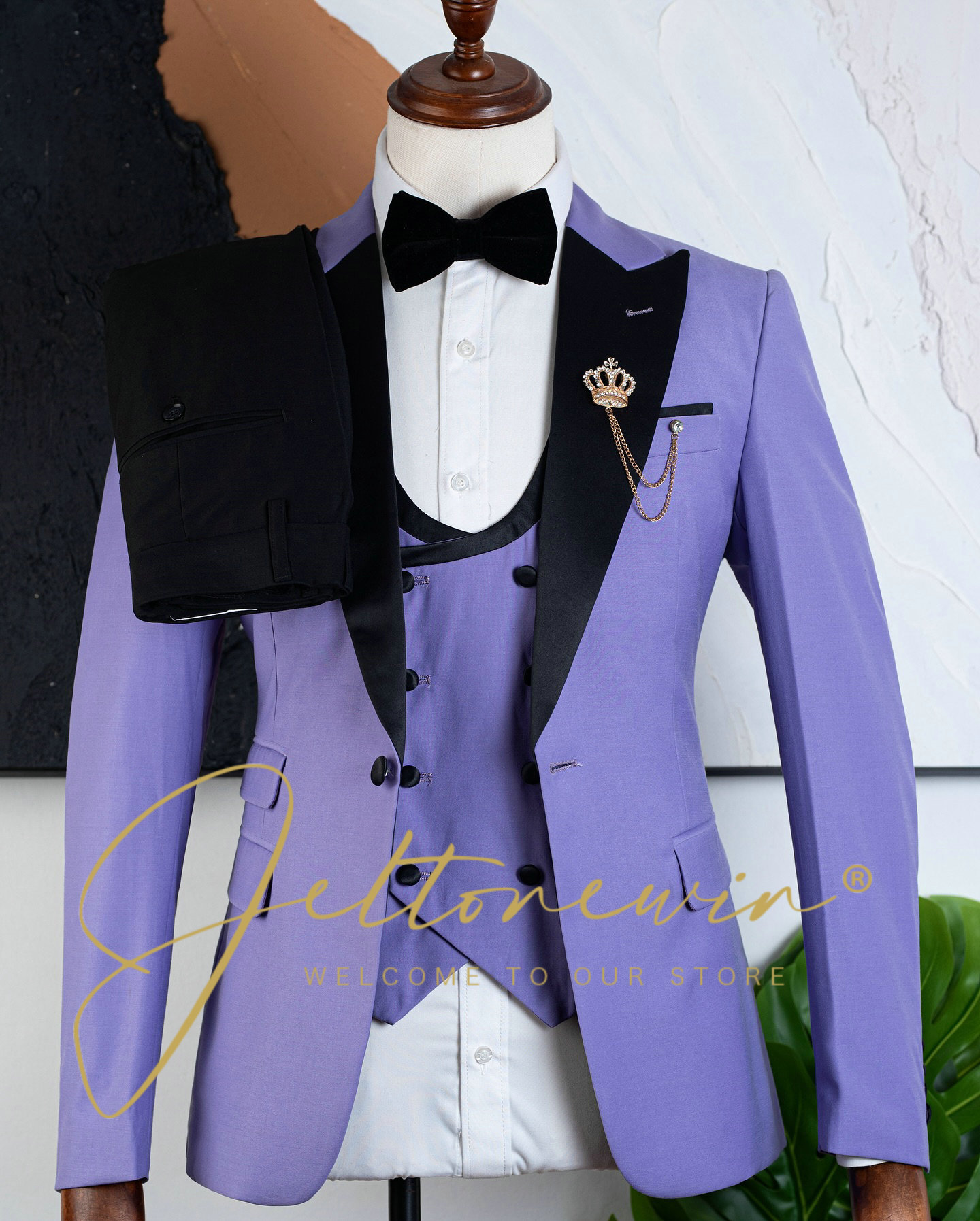Мужской фиолетовый костюм-смок – обзор и цена Men'S Formal Evening Wear