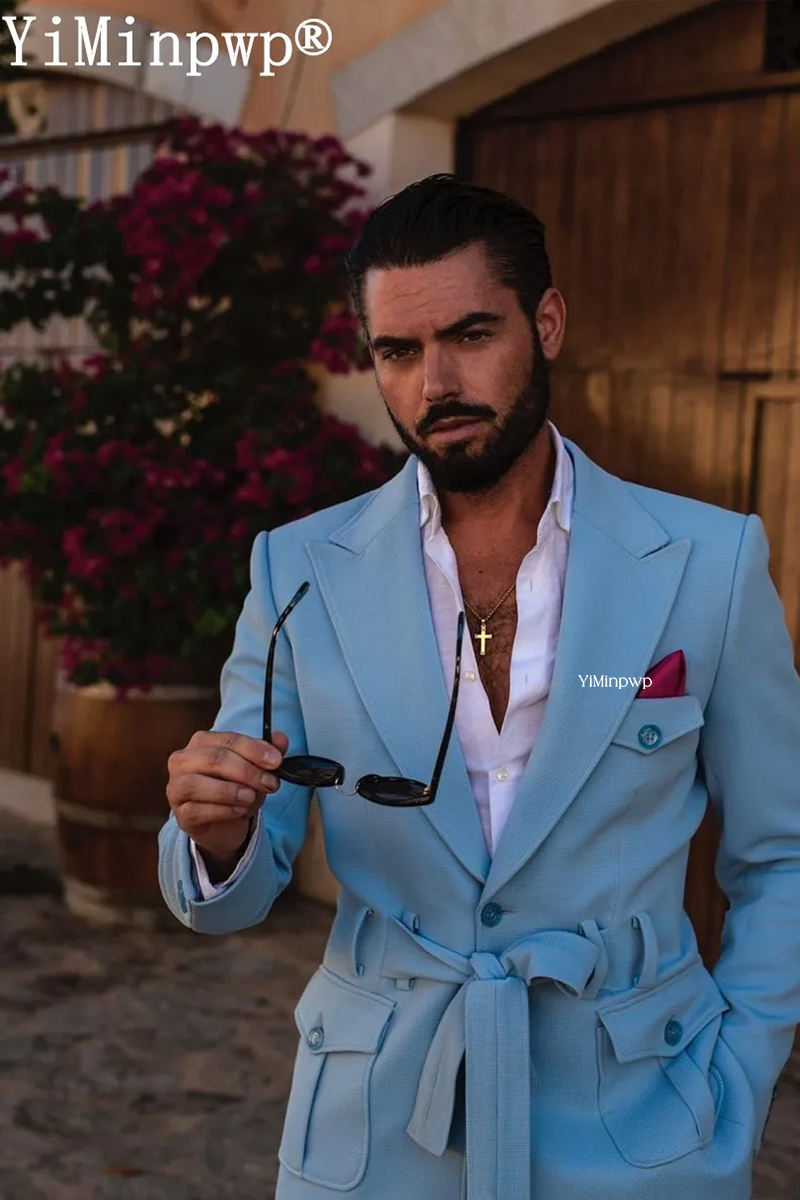 Небесно-голубые мужские костюм – обзор и цена Men'S Holiday Formal Wear
