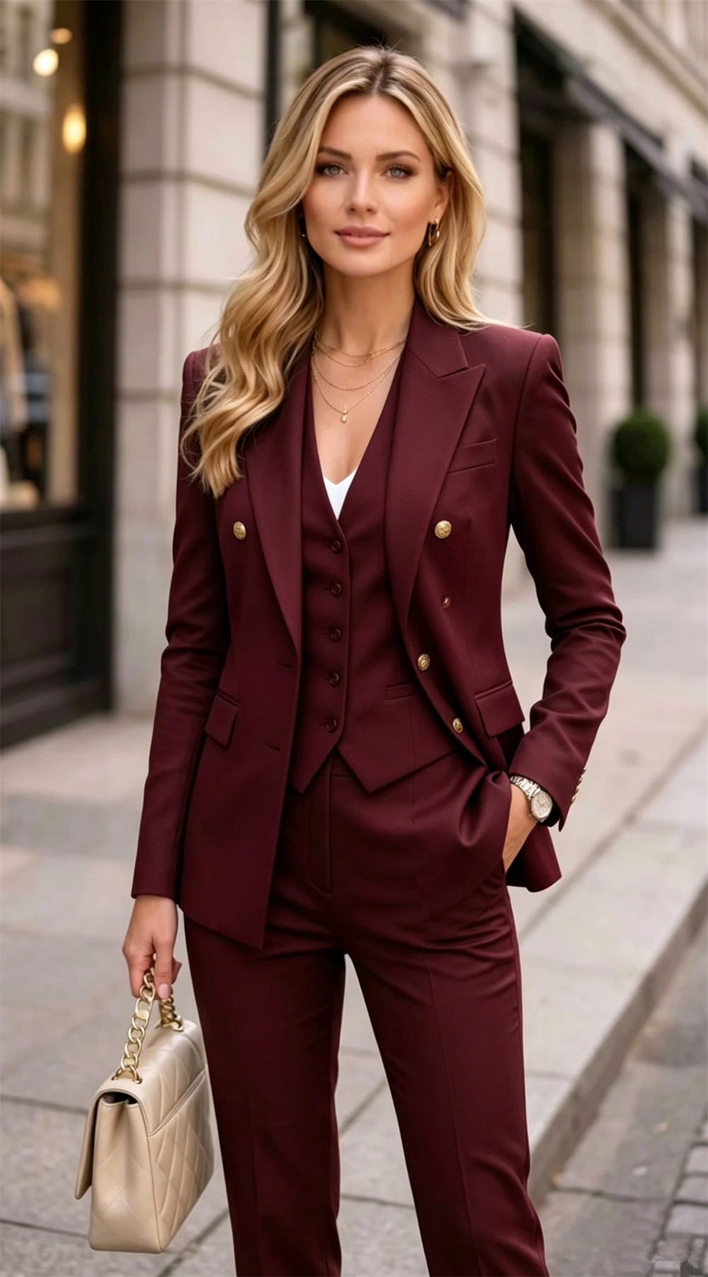 Лавандовый женский двойной кос – обзор и цена Double Breasted Blazer
