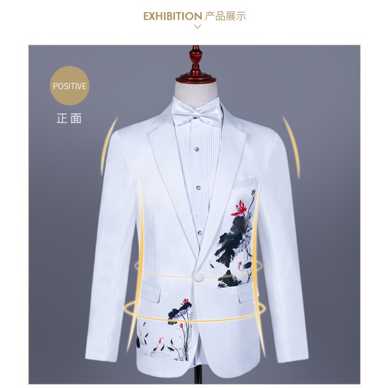 Мужской азиатский размер, белы – обзор и цена Asian Men Formal Wear
