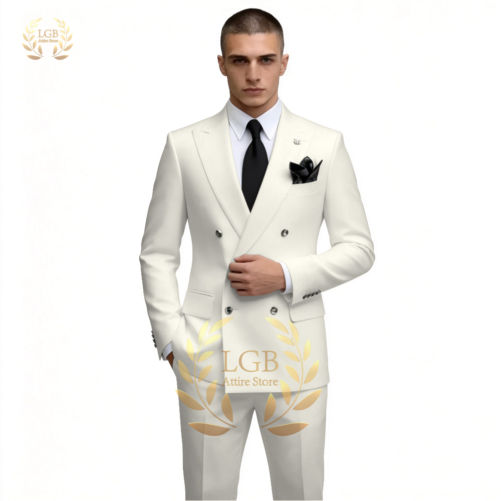 Мужской белый двубортный костю – обзор и цена Men'S Formal Evening Wear