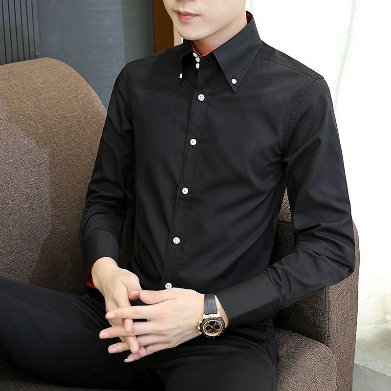 Весенне-осенняя мужская рубашк – обзор и цена Men Formal Wear Shirts