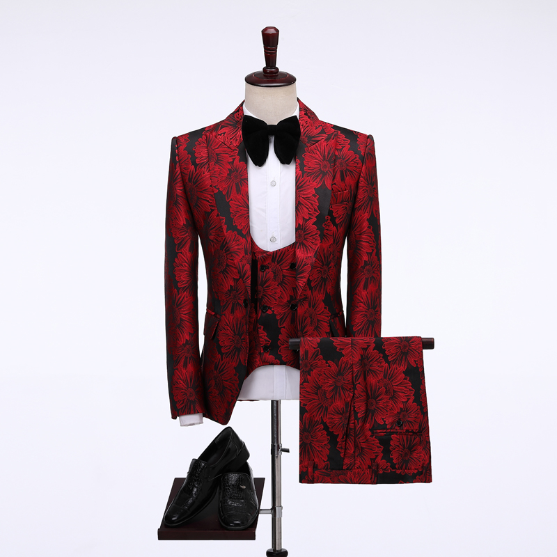 Мужские костюмы с цветочным пр – обзор и цена Men Formal Wear Jacket