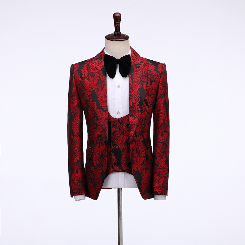 Мужские костюмы с цветочным пр – обзор и цена Men Formal Wear Jacket