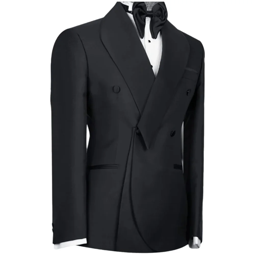 Черные костюмы для мужчин с ша – обзор и цена Men Formal Wear Wedding
