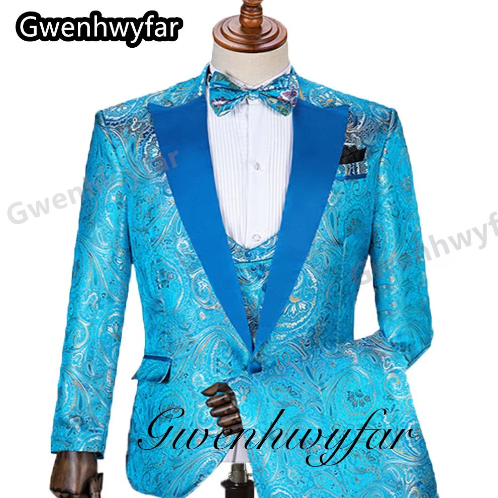 Мужские костюмы с узором Gwenh – обзор и цена Men Formal Wear Jacket